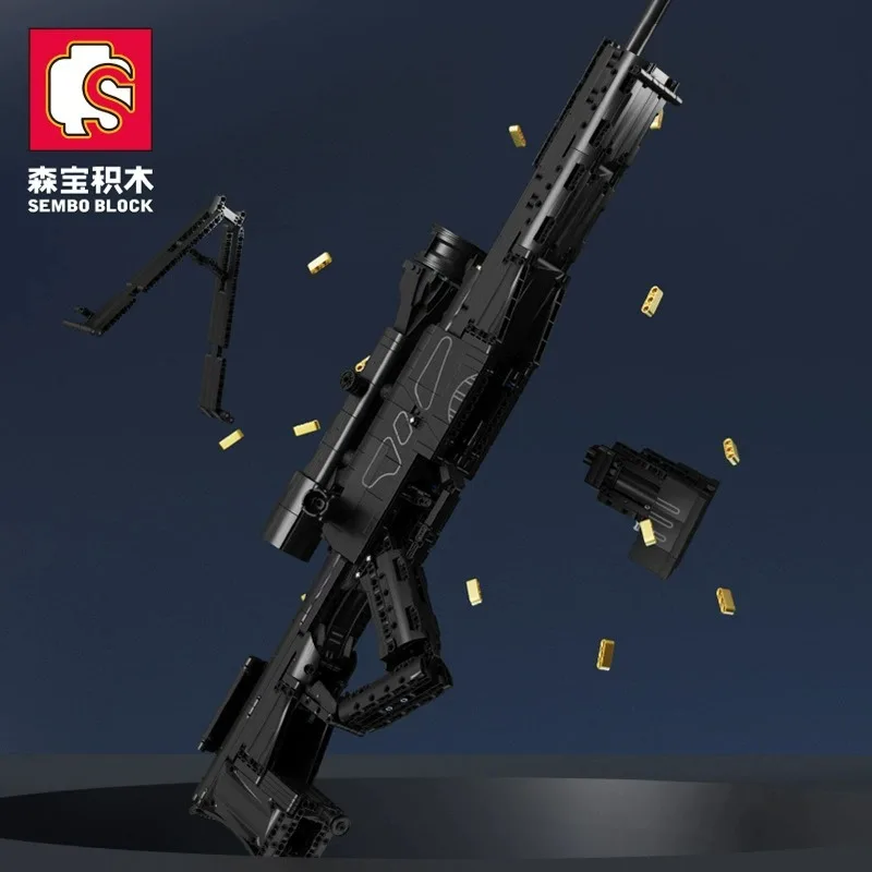 Assembly Magnum Sniper Rifle Creative SNIPER RIFLE Guns Building Block Sets Boy Toy Theme Assembled Features Shooting Game Brick