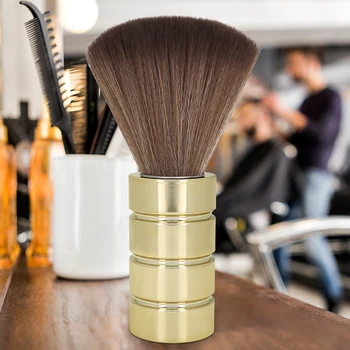 Professional Barber Neck Duster Soft Hair Face Sweep Brush for Haircutting Styling and Skin Care Hair Duster