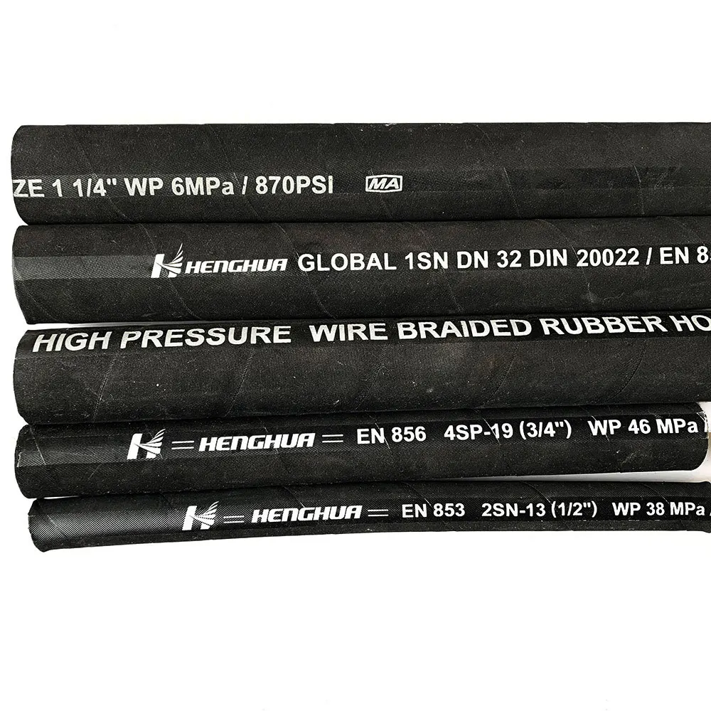 SAE 100 R1 EN 853 1SN Hydraulic Rubber Hose 1/4 5/16 3/8 Inch 3270 PSI High Pressure Flexible One Wire Braid Oil Fuel Tube Pipe