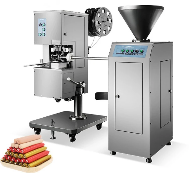 Industrial automatic sausage filling and clipping machine