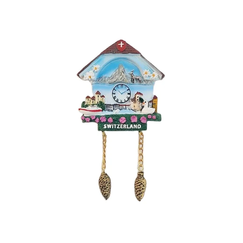 China Attractive Polyresin Edelweiss Swiss Souvenir Gifts Magnet
