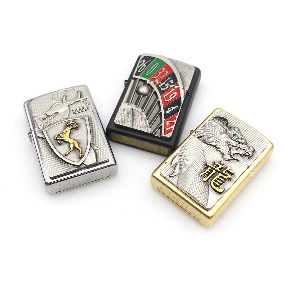 Factory Design Personalized Metal Plate Sticker Lighter 3D Embossed Custom Metal Number Plate