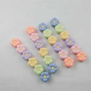 Promotional Flower Fluorescent Novelty Design Shape Multicolor Plastic Highlighter Pens