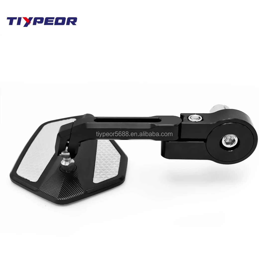 product tiypeor universal handle mirror cnc blue glass anti glare multi angle adjustable rearview mirror large field of view-4