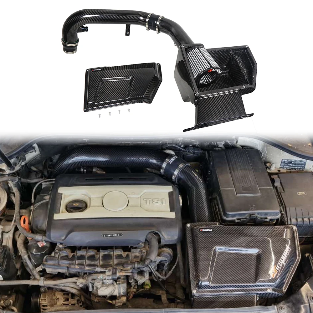 Dry Carbon Fiber Cold Air Intake System For VW Golf 6 GTI EA888 GEN1 2.0T 2009-2013