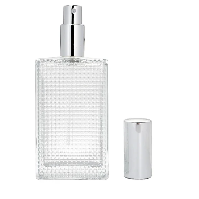 Big Size Transparent Glass Perfume Bottle With Pump and Cap