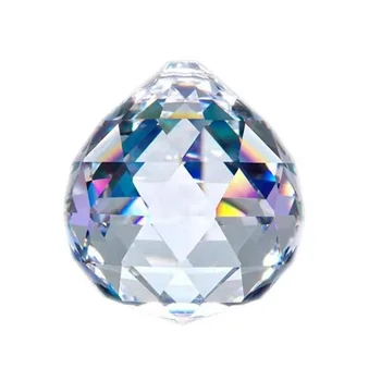 K9 Clear Glass Crystal Ball 40mm Prism Sunshine Catcher Rainbow Pendants Maker Hanging Prisms for Windows Gift Feng Shui