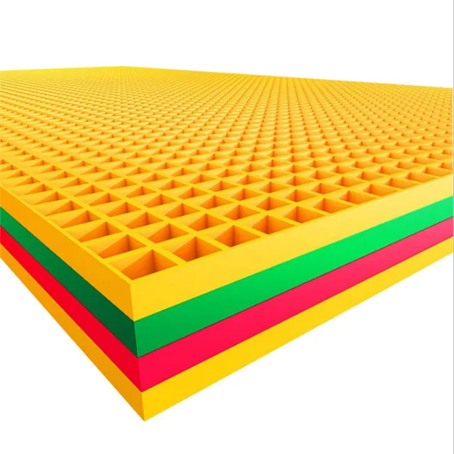 Factory Customized FRP Grating Mesh Platform Smooth Fiberglass Floor Walkway High Corrosion Resistance Moulding Cutting