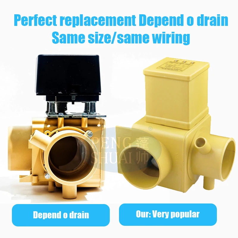 Depend O Drain  Same Style  MDB-O-3RA3-90 Electric Washing Machine Drain Valve  V3ED-90V for Washer Parts