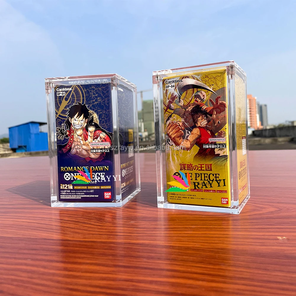 RAY YI Premium Acrylic One Piece the Best PRB-01 English Booster Box  Display Case