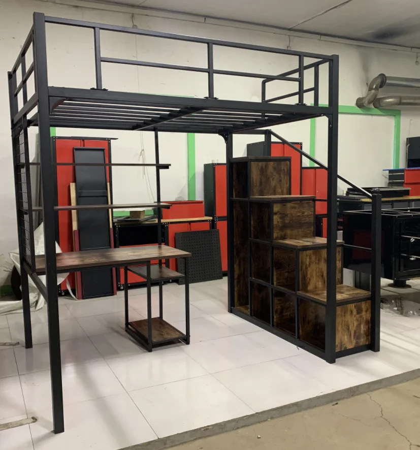 Jzd Adult Student Metal Bed Frame Adult Loft Bed School Home Hotel Hostel Use Bunk Bed Buy