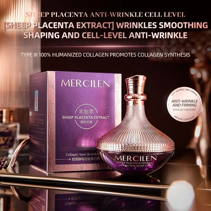 MERCILEN Sheep Placenta Collagen Face Cream for Women - Anti
