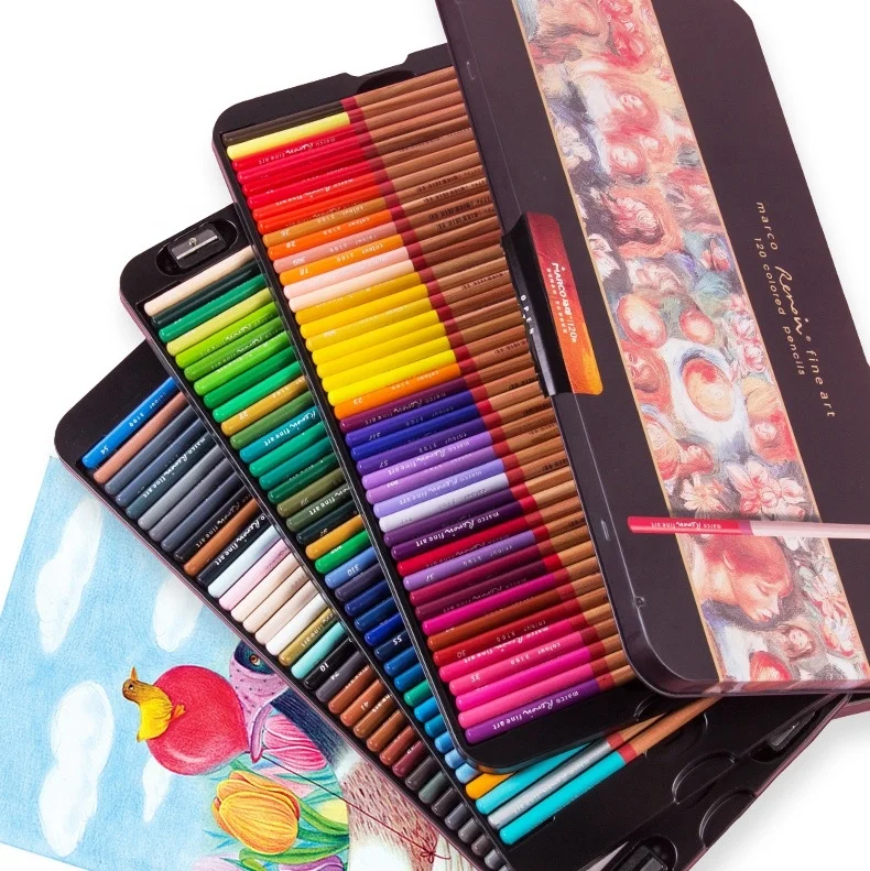 24/36/48/72 Color Marco Fine Oil Pastel Pencils Set For Artist