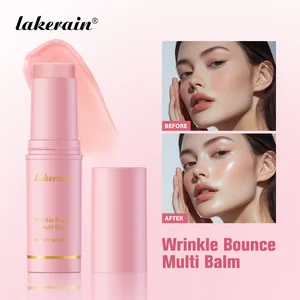 Lakerain Neck Face Makeup Base Lip Moisturizing Long Lasting Hydrating Pink Collagen Wrinkle Bounce Multi Balm