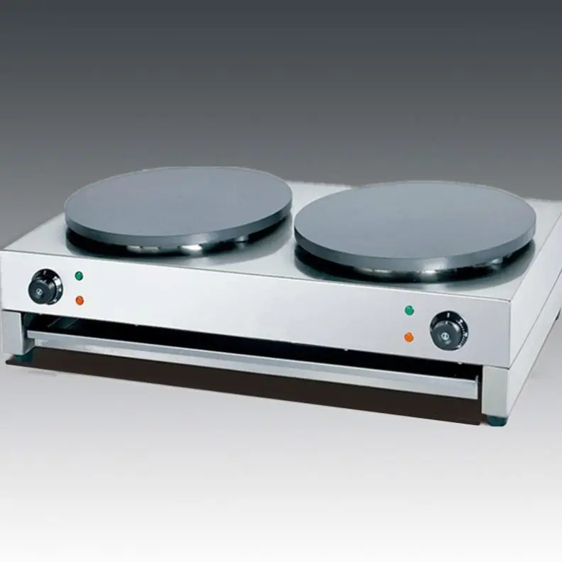 Rotating French Large Pancake Automatic  Hot Plate Electric Crepe Machine Making Crepe Machine Commercial Crepe Machine