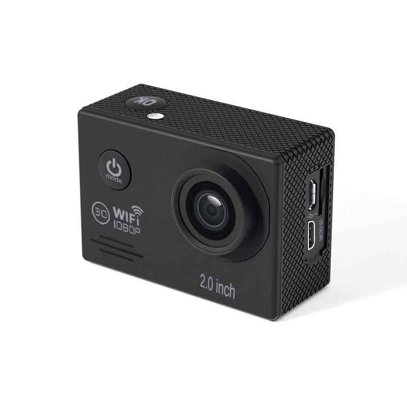 Made in China Manufacture Firmware Update Wifi Under Water Digital Head Mounted Full HD 1080p Cycling Helmet Camera