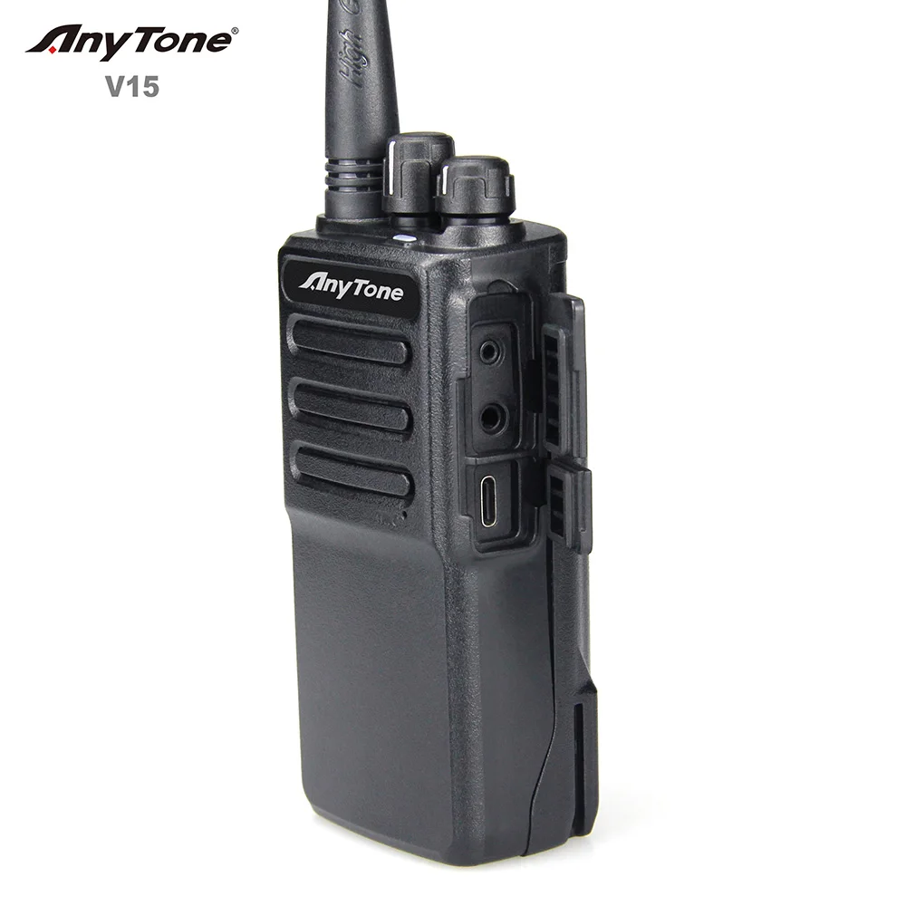 10W Power Anytone V15 Analog VHF Radio With Scramble Function Can Be 446 mhz PMR UHF Radio 2Tone 5Tone Walkie Talkie