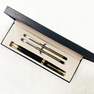 High Quality Luxury Classic Metal Ball Pen with Custom Logo Office Supplies Twist Metal Ballpoint Pen Set with Box & Extra Ink