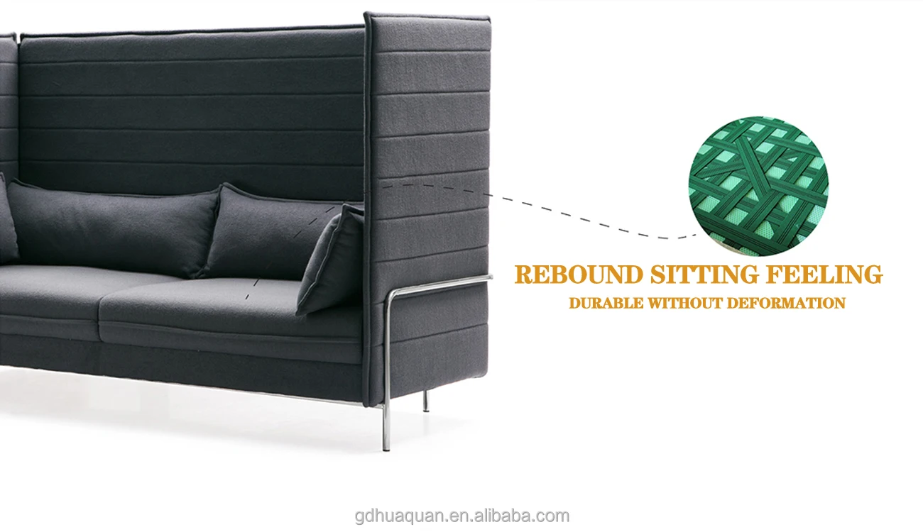 New Design Modern Office Sofa Modular Fabric Reception Sofa Pods High
