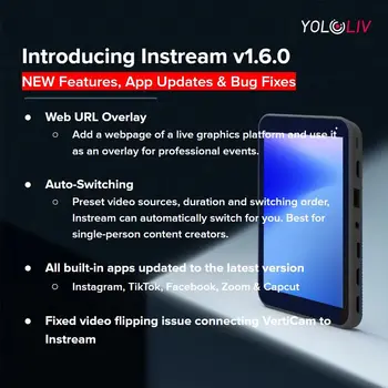 YOLOLIVE Live Streaming Video Switcher All-in-one Machine Broadcasting Machine With Built-In Massive Touchscreen detail image