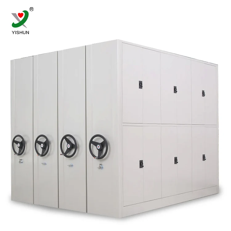 Archive Storage Steel Material Mobile File Compactor System