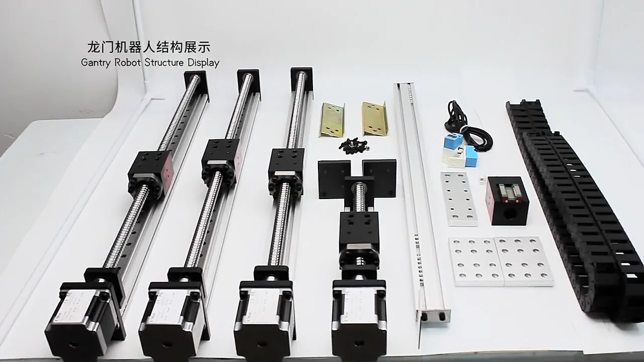 Xyz 3-axis Gantry Robot Linear Stage Cartesian Robot Cnc Linear Guide ...