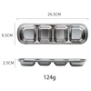 304 Silver Four Plate
