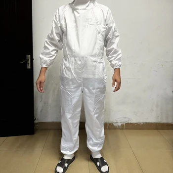 Antistatic Coverall ESD Garment Dust Proof Reusable ESD Clothes Jumpsuit Workwear Jacket