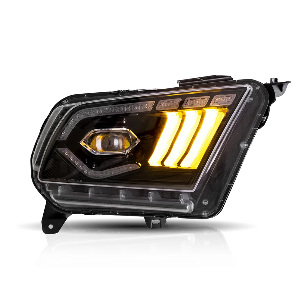 Headlight Head Light LED Lens Headlights Head Lamp for ford Mustang Headlamp Headlight 2010-2012 Plug and Play