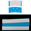 Bianco - Strisce lunghe con fori