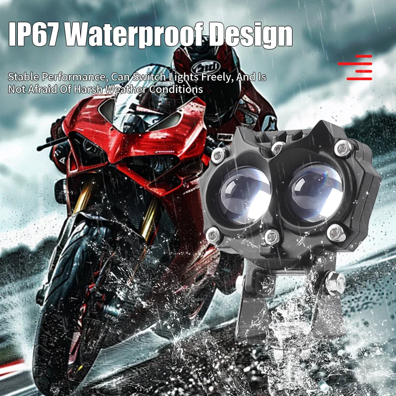 20W Dual Color LED Spotlight Fog Light Owl Design for Cars