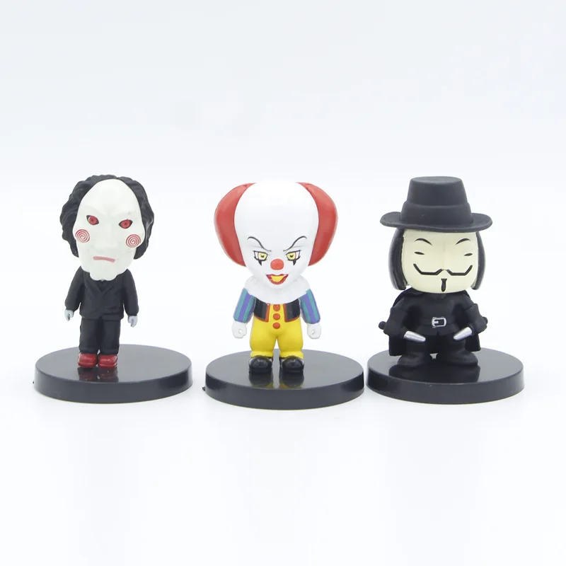 10ピース/セット5.5cmハロウィーンギフトホラー映画シリーズ
