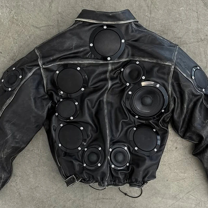 Diznew OEM Men's Leather Jacket - Custom Oversized Designer