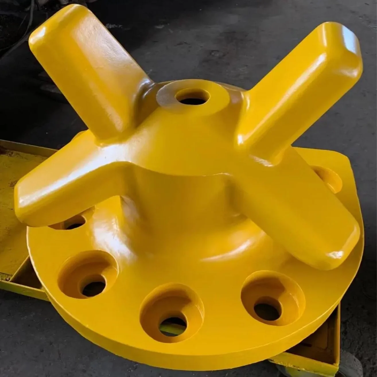 15T 50T 200T Cast Iron Marine a Single Bitt Bollard Kidney Bitt Cast Steel Mooring Dock Bollards