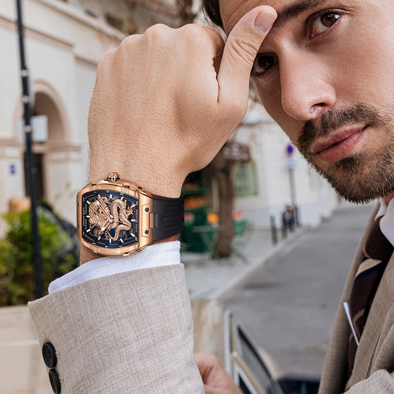 Golden Dragon Dragon Automatic Watch Zodiac Sea Dragon] First