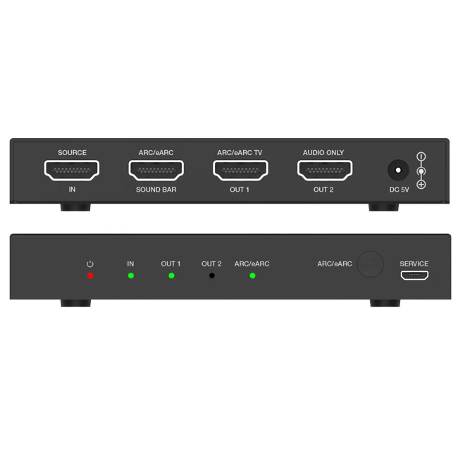 HDMI 4K 2K Audio Extractor ARC EARC Adapter to Soundbar Amplifier HDTV Speaker