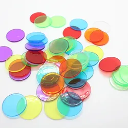 300pcs 6 Colours 3/4 Inch Pro Count Bingo Chips Markers for Bingo Game Cards
