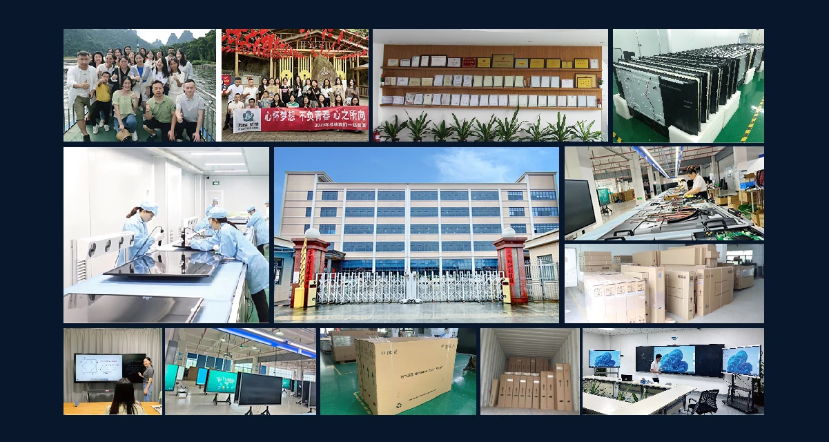 School Meeting Interactive Screen 98 Inch Smart Board EIBOARD 4K LED Flat Panel Capacitive Stylus Annotation Hybrid
