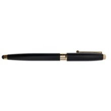 High quality and elegant metal black men's pens luxury fountain pen 0.38 mm nib