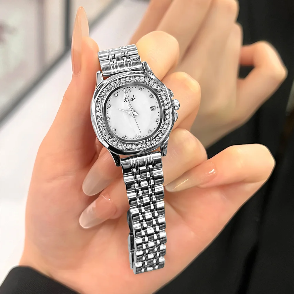 Oval Diamond Quartz Women's Watch OM-408363