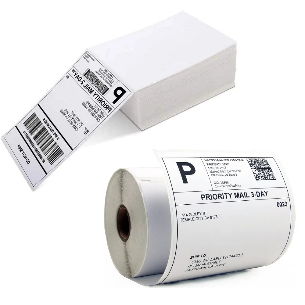 Wholesale Economy Top Coated Custom Adhesive Paper Sticker Label Labels 