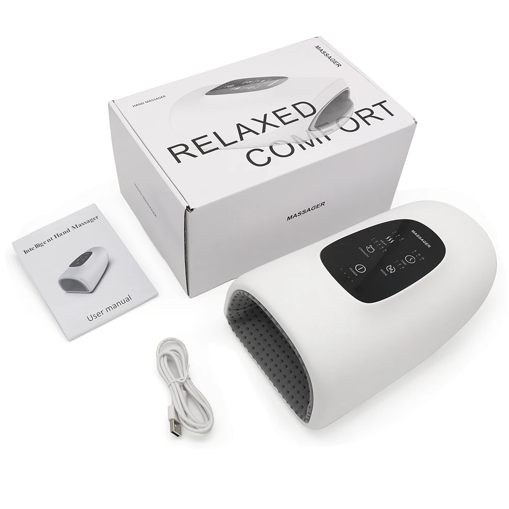 Palm Hand Massage With Heat Vibration for Hand Spa Massager Finger Wrist
