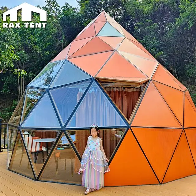 7M Glamping Tent House with Bathroom and Kitchen for Family Resort