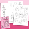 Livre de coloriage rose jolie fille