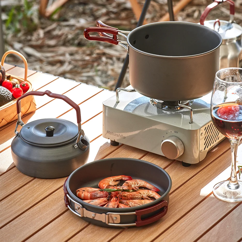 Best-seller Écologique Set de Cuisson pour Camping Matériel d'Extérieur Set de Casseroles de Camping Pour Cuisson