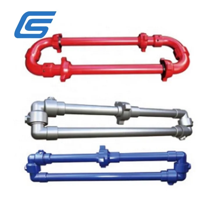 API 16C FMC Long Sweep Swivel Joint Short Loop Manifold Factory Direct Supply Chiksan Cementing and Circulating Steel Hose Loops