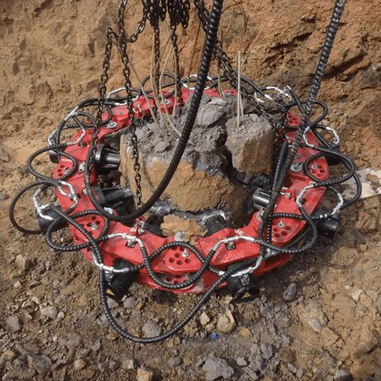 Pile Head Breaking Machine for Cutting Concrete Foundation 13 Modules Hydraulic Concrete Pile Crusher Could Break 2m Piles