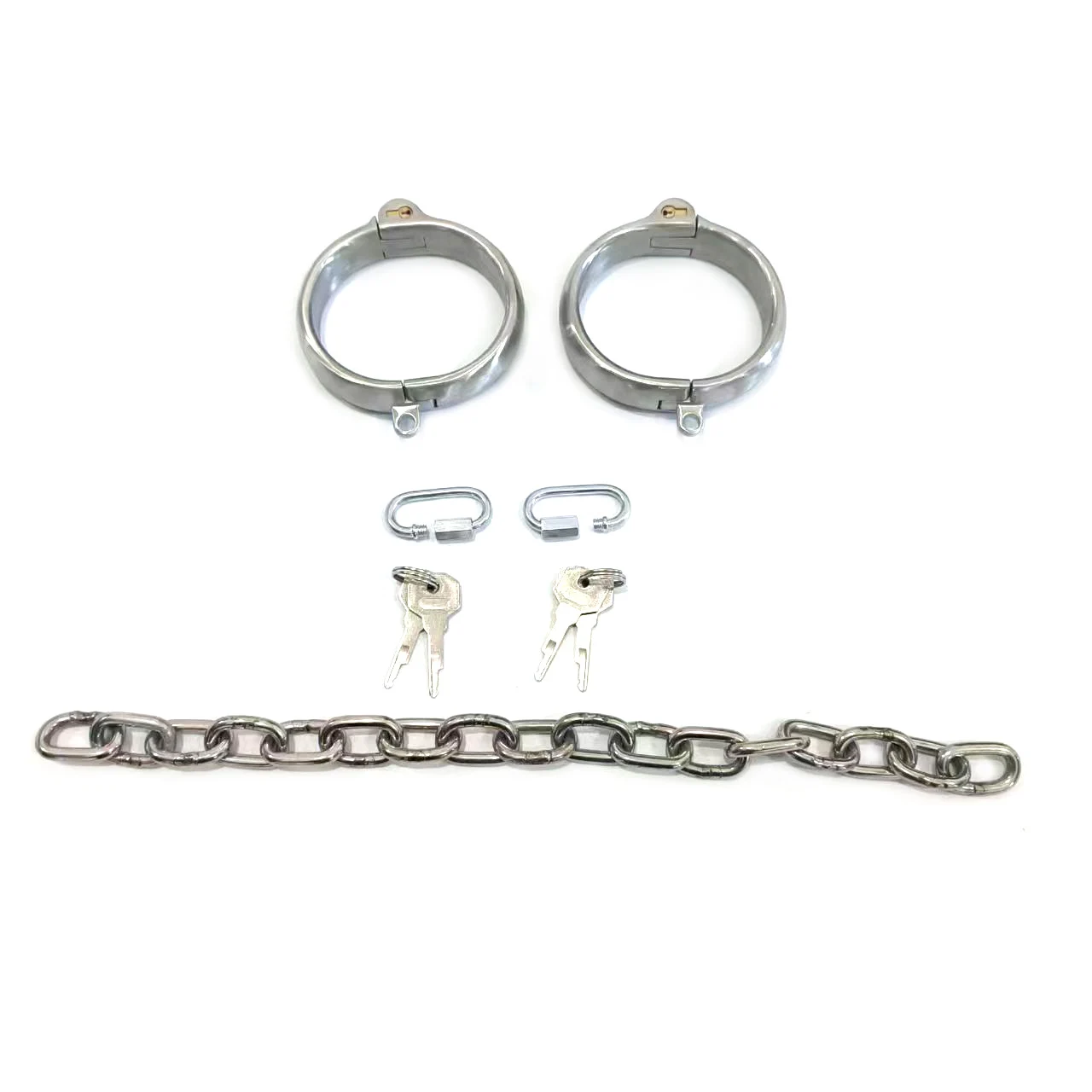 Feel the Thrill of Secure Metal Wrist & Ankle Cuffs Bondage
