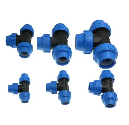 Drip Irrigation System HDPE PP Compression Fittings Drip Irrigation Pipe Fittings for Agriculture Irrigation System