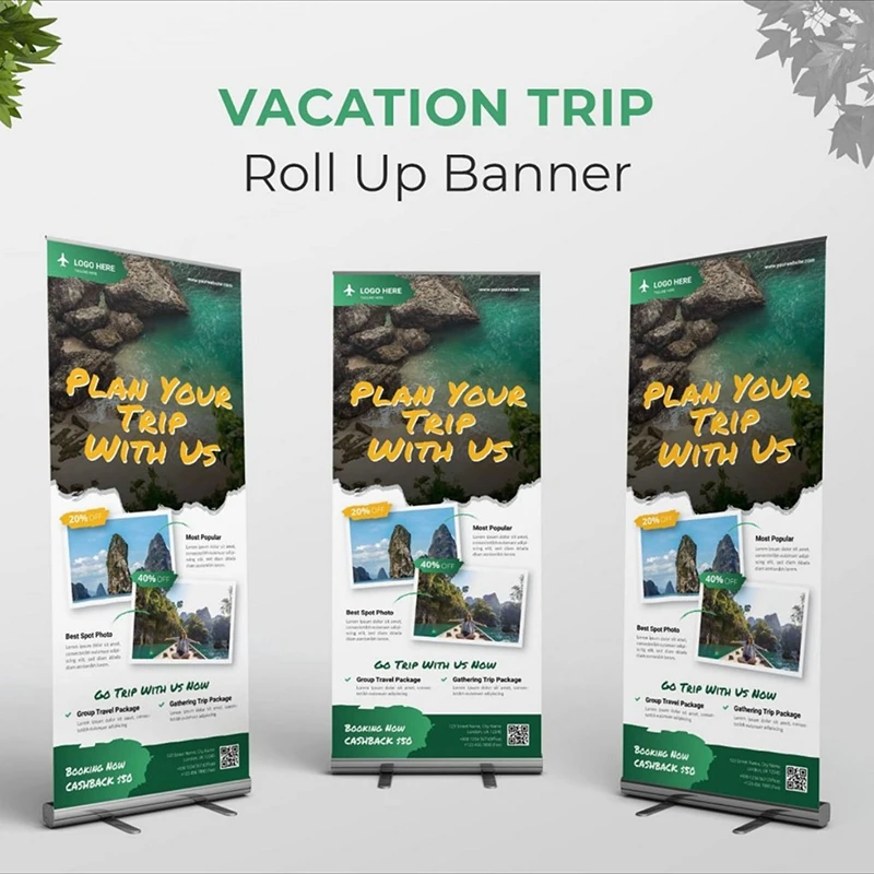 Cheap price paper display custom poster holder advertising rollup standee retractable banner